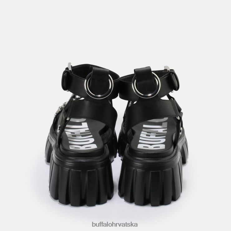 crno Buffalo veganska sandala s platformom lion riv |sandale TDD6T871